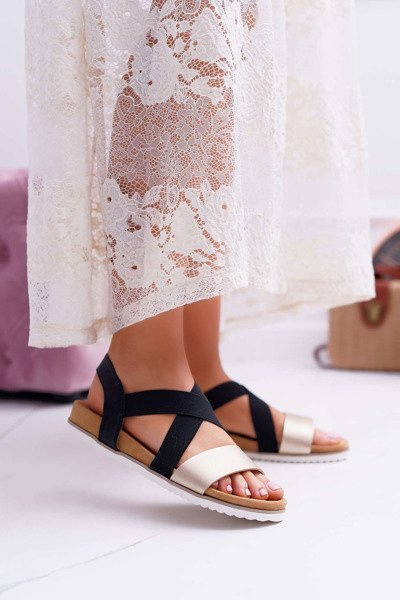 Čierne dámske sandále s Itako Gumy