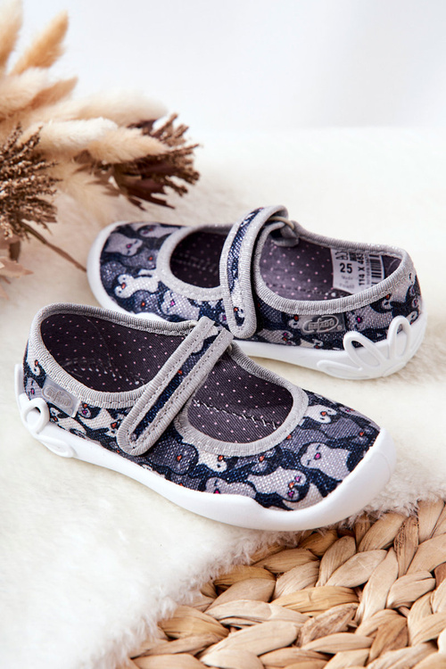 Žabky Baleríny Befado Tučňáci 114X463 Černá