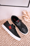 Dětské Kožené Tenisky S Hvězdou BIG STAR DD374105 Černé