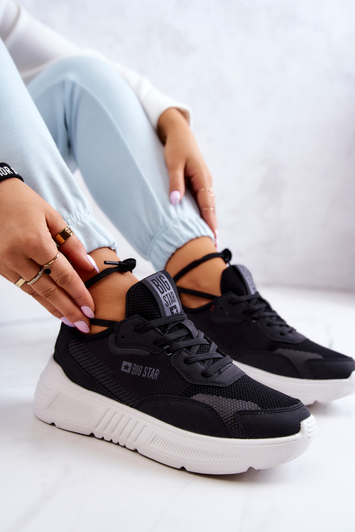 Módní tenisky Sportovní obuv Big Star JJ274598 Černá