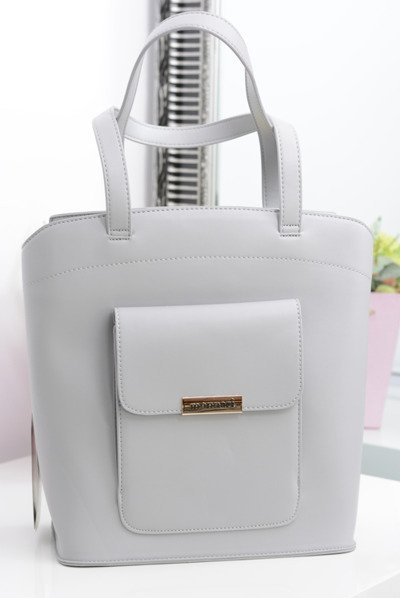 Monnari Minimalist Grey Women Bag With Pocket
