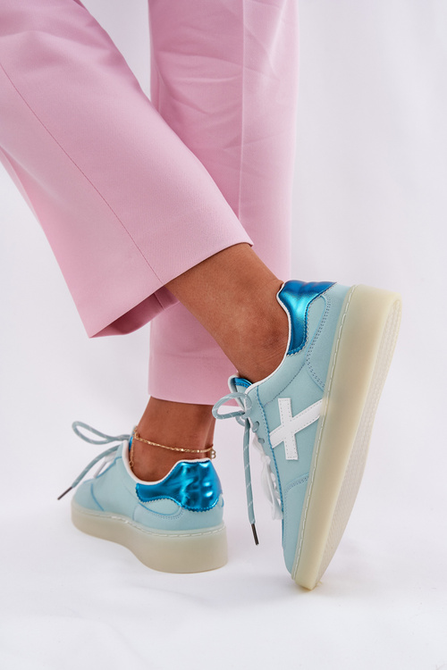 Nízké Dámské Sportovní Boty S Leopardím Vzorem Mint Zelevelis