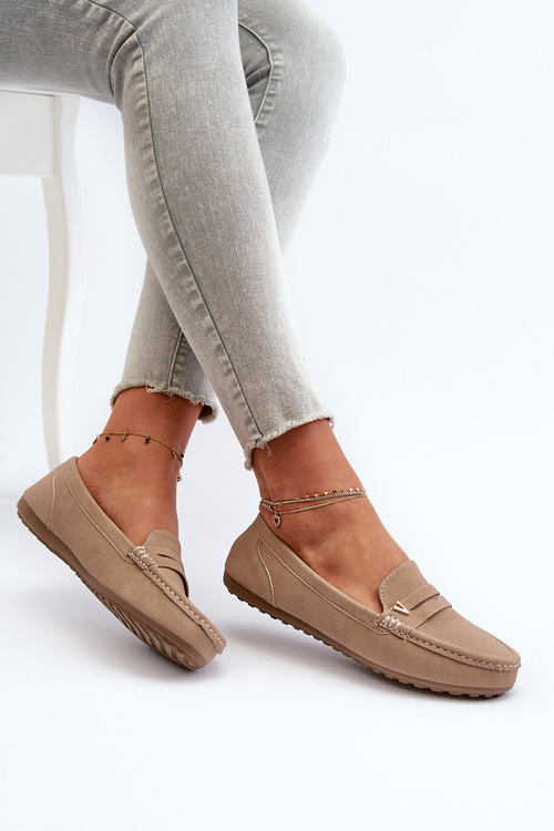 Klasické dámske mokasíny béžové Iramarie