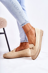 Klasické dámské nazouvací espadrilky béžove Oresa