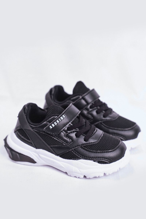 Športové detské detské topánky Black Abcids B933204077