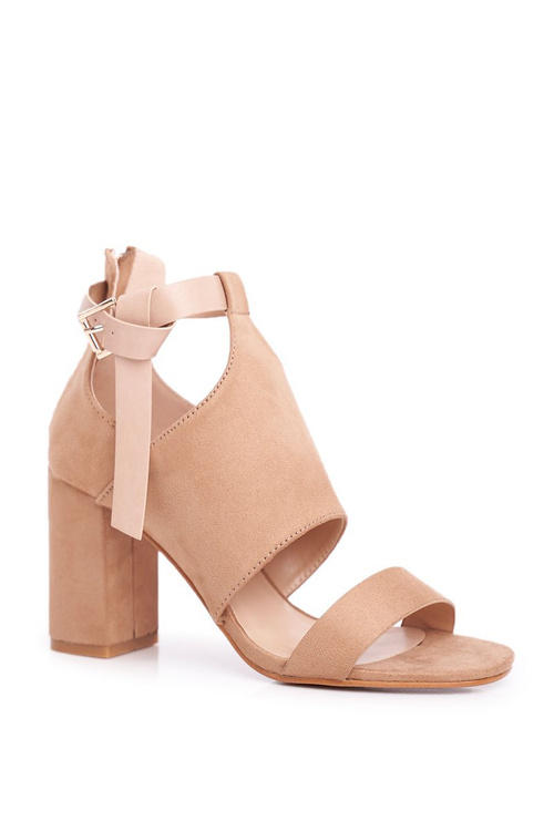 Sandály Na Podpatku Vinceza 20-17054 Béžové