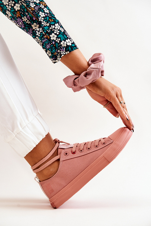 Veľká hviezda JJ274005 Nízke tenisky tmavo ružové