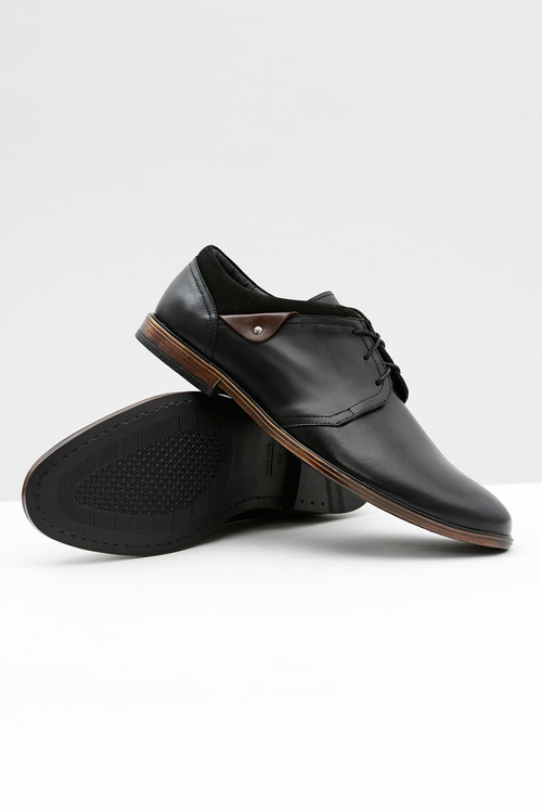 Pánske čierne topánky Luca Leather