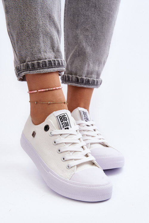 Dámské Klasické Nízké Tenisky BIG STAR AA274010 Bile