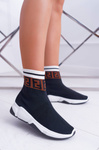 Dámske športové topánky High Sock Black Press