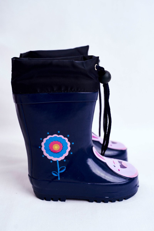 Detský gumový galoshes Navy Blue Rabbit Mordeo