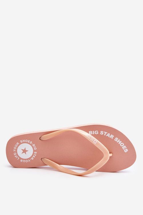 Pohodlné flip -flops Big Star LL274802 nahá