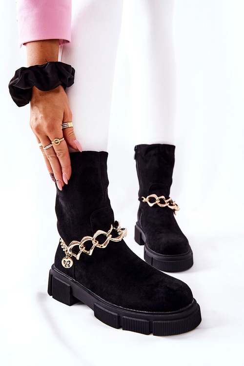 Semišové Pracovní Boty černé Hellio