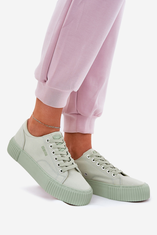 Dámske textilné tenisky Big Star RR274408 zelené