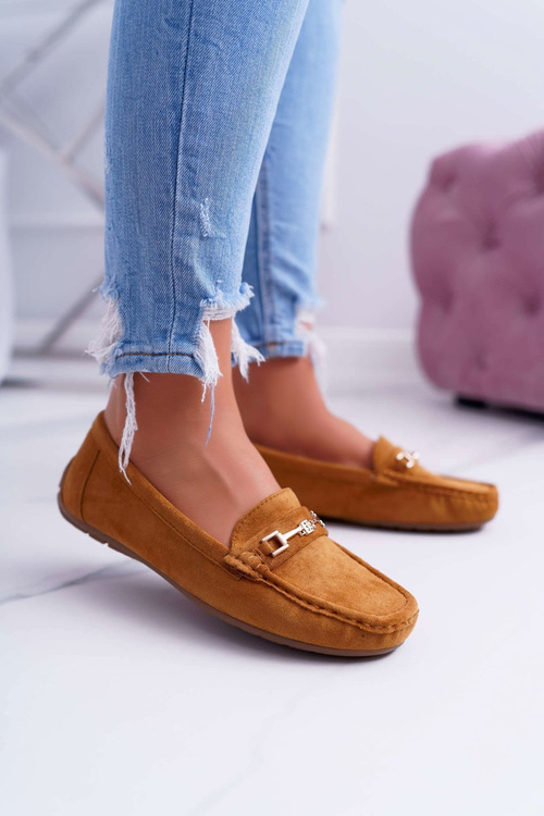 Dámske mokasínové svetlo eko-echo ťavy myslia