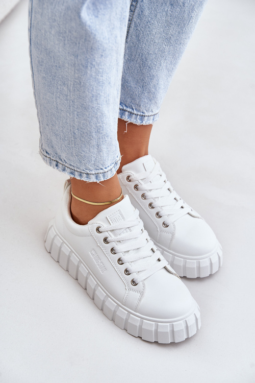 Zateplené Dámské Sneakersy Big Star MM274616 Bílé