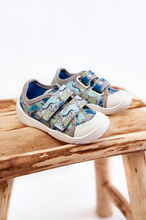 Dětské tenisky Dinosauři Befado 907P156 Šedé