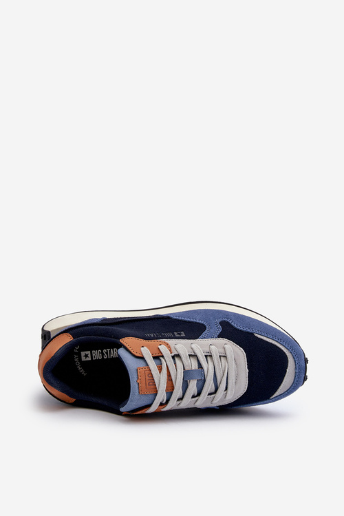 Pánske tenisky s pamäťovou penou Memory Foam System Big Star NN174356 tmavomodré