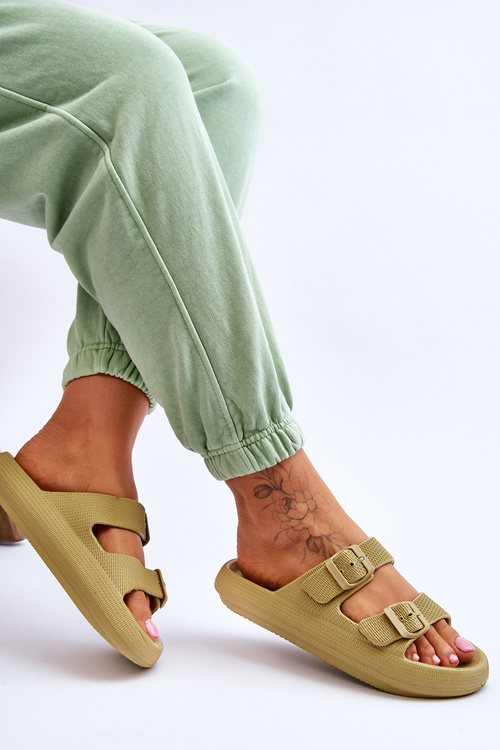 Dámské lehké pěnové cukle zelené Cleve