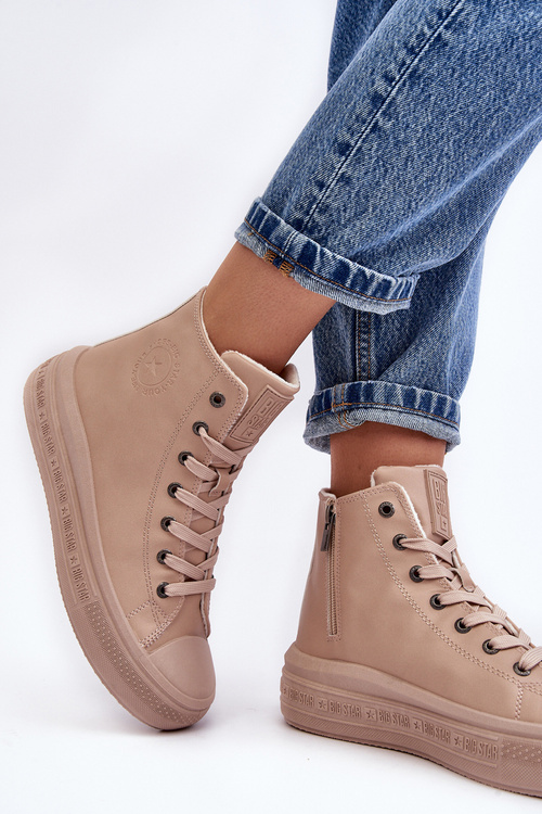 Dámska béžová veľká hviezda MM274022 Izolované tenisky