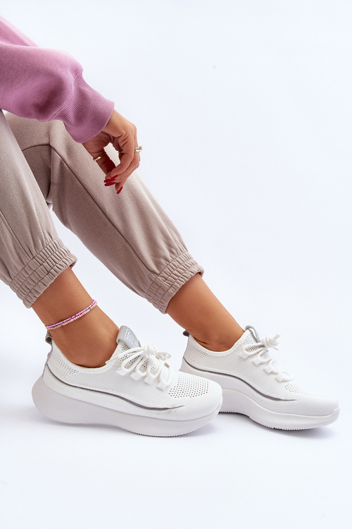 Dámske športové topánky Big Star NN274662 Biele