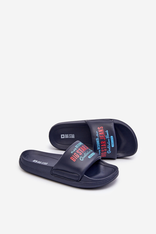 Detské peny papuče Big Star NN374516 tmavomodré