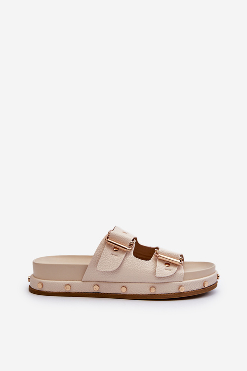 Dámské žabky na platformě Big Star NN274083 béžové