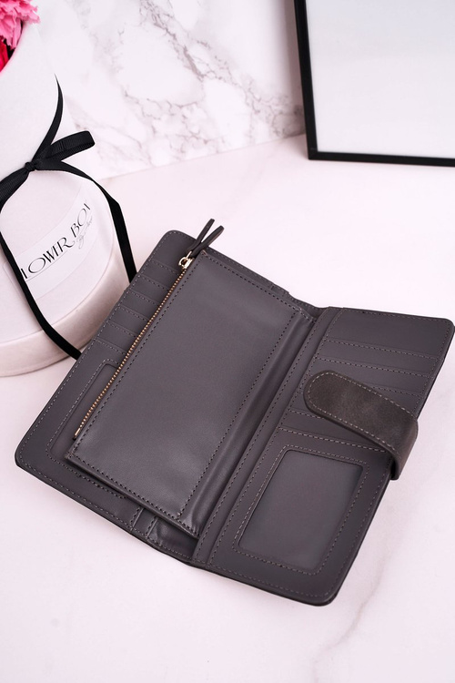 Veľká dámska peňaženka s ďalším miestom pre sivé karty