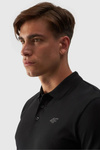 Pánska Polo Tričko Regular S Logom 4F Čierne 4FWMM00TPTSM316-20S