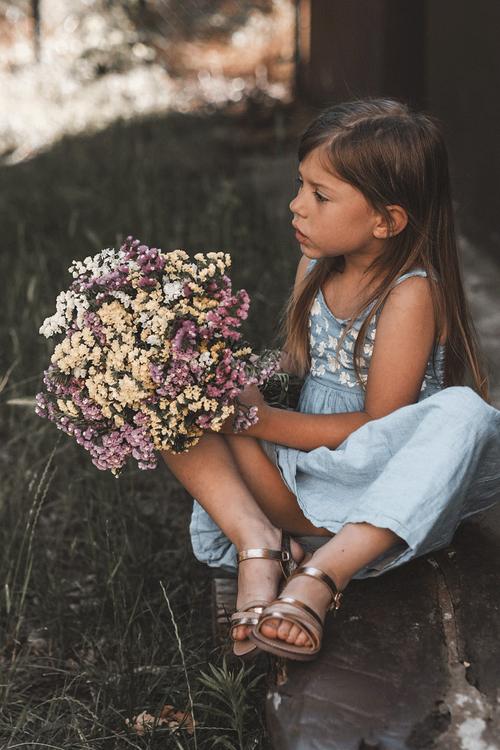 Dětské sandály s popruhy Růžové zlato Isla