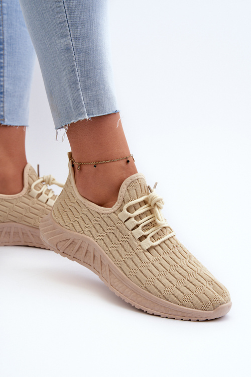 Ľahké Dámske Športové Topánky Bežové Xalara