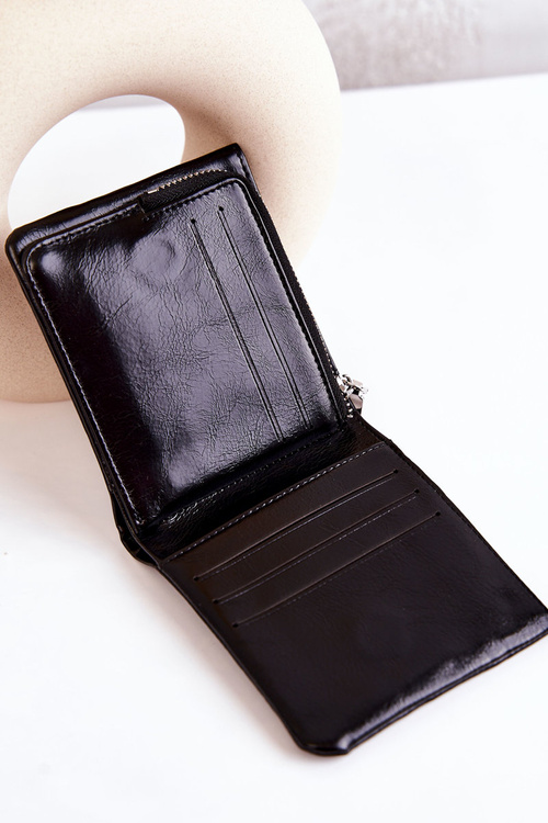 Malý magnet peňaženka čierny damaris