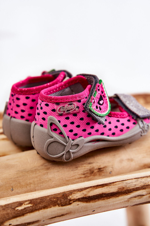 Sandály na suchý zip Watermelon Befado 342P045 Růžové