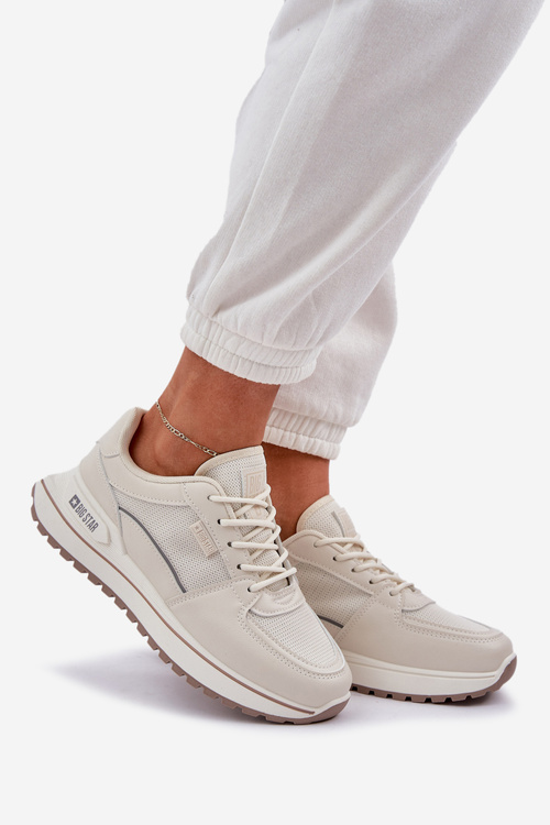 Dámske Tenisky Big Star NN274A088 Svetlo béžové