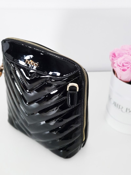 Kabelka NOBO Lakovaná NBAG-FD2080-C020 černá