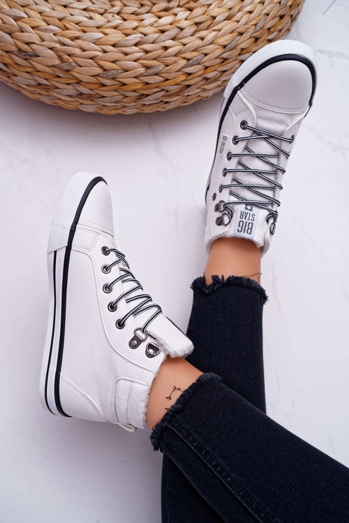 Dámské Tenisky Big Star bílé zateplené EE274411