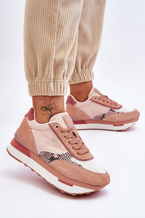 Módní tenisky Memory Foam System Big Star LL274366 růžové