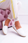 Espadrilles Dámske zločiny biele 8455