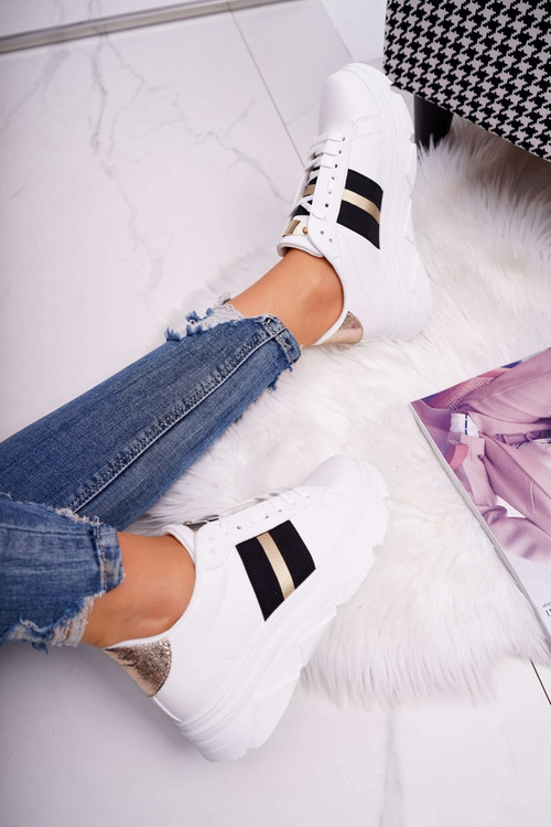 Dámská Sportovní Obuv se silnou Podrážkou Bílé Marche