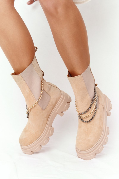 Semišové Boty Pérka Lewski Shoes 2998-0 Sandové