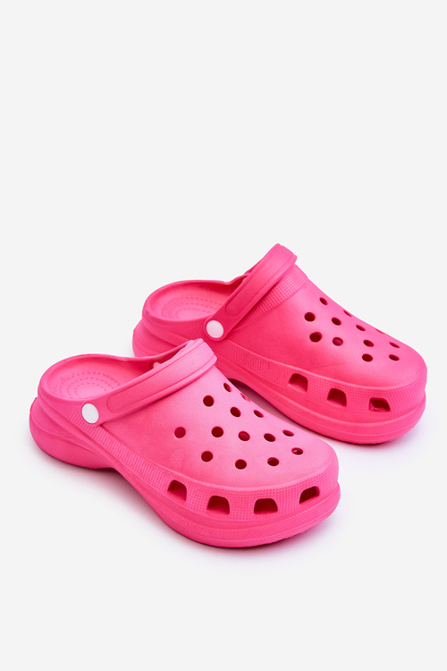 Pěnové Sandály Crocs Na Robustní Podrážce Tmavě růžová Katniss