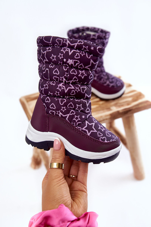 Dětské sněhule zateplené Fialove Terra