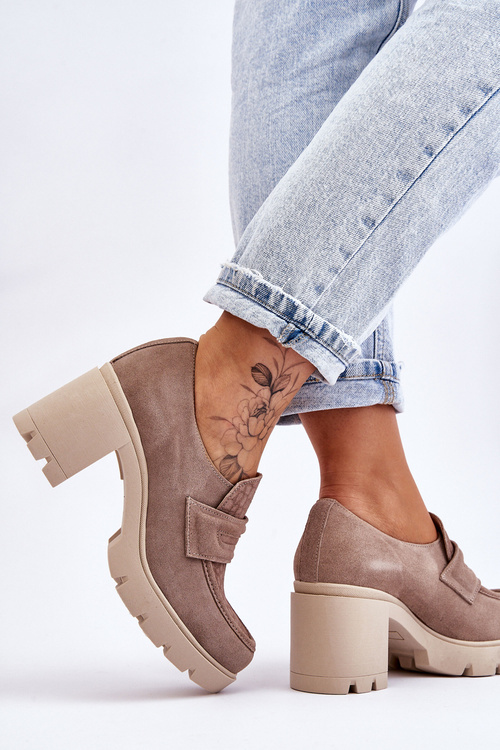 Suede topánky na stĺpiku a platforme Dark Boon Lemar Arabell