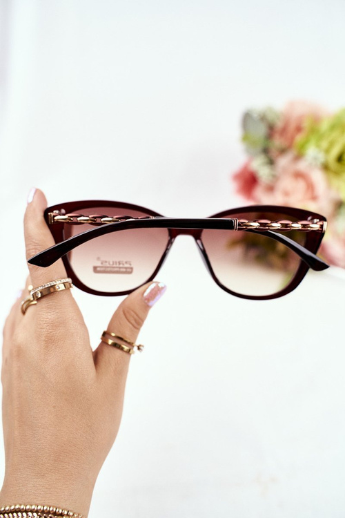 Sluneční Brýle Zlato Prius PR-V32 Hnědé