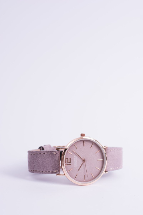 Dámské Hodinky Ernest Manon Suede Purple Gold