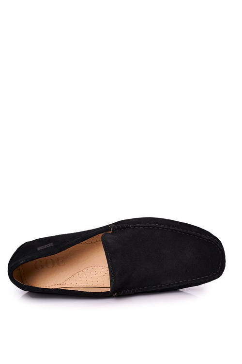 Suede Casy Goe HH1N4080 Čierne mokasíry čierne