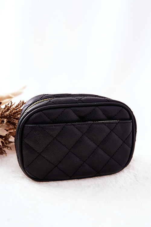 Malá prošívaná kosmetická taška Monnari CSM0050-020 Černá