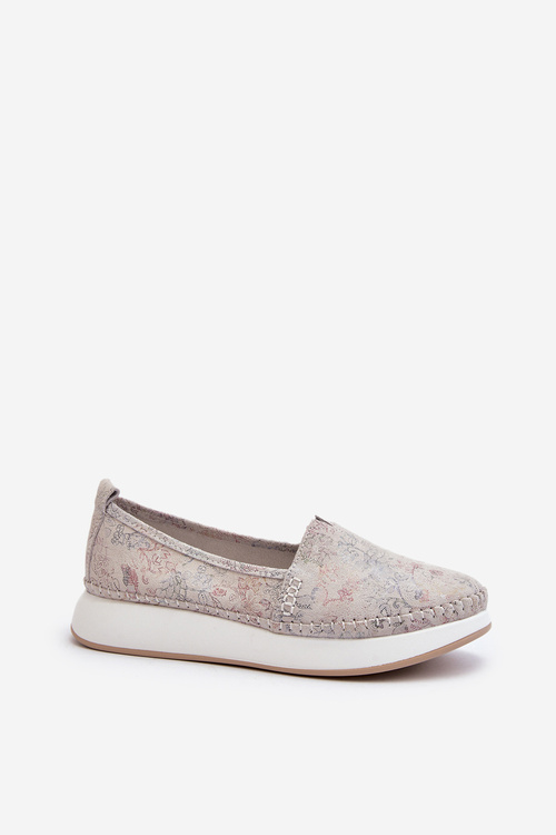 Dámske kožené espadrily na platforme viacfarebné Chorisa