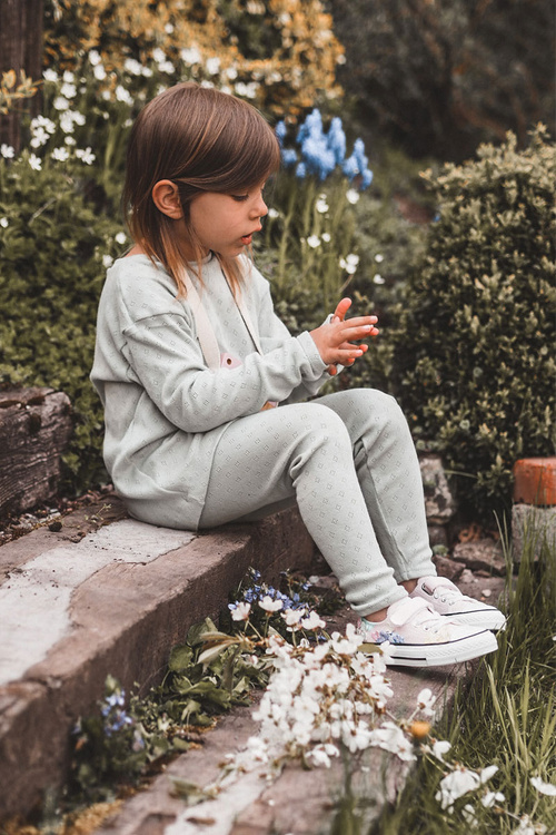 Dětské tenisky s potiskem látky Růžový Buster