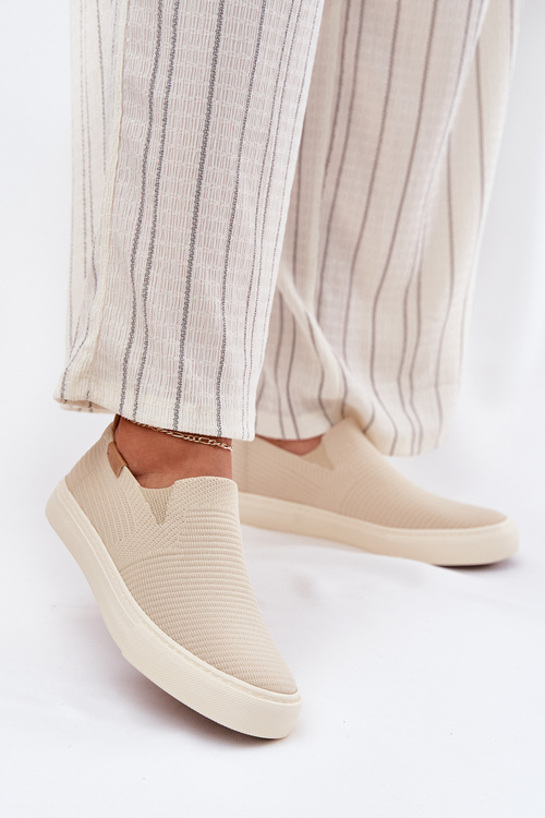 Dámske Slip-On Tenisky Big Star RR274721 Béžové